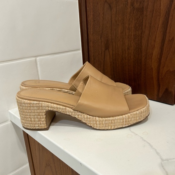 Abercrombie & Fitch Retro Mule Platform Heels Laides Size 9.5 - Picture 5 of 11